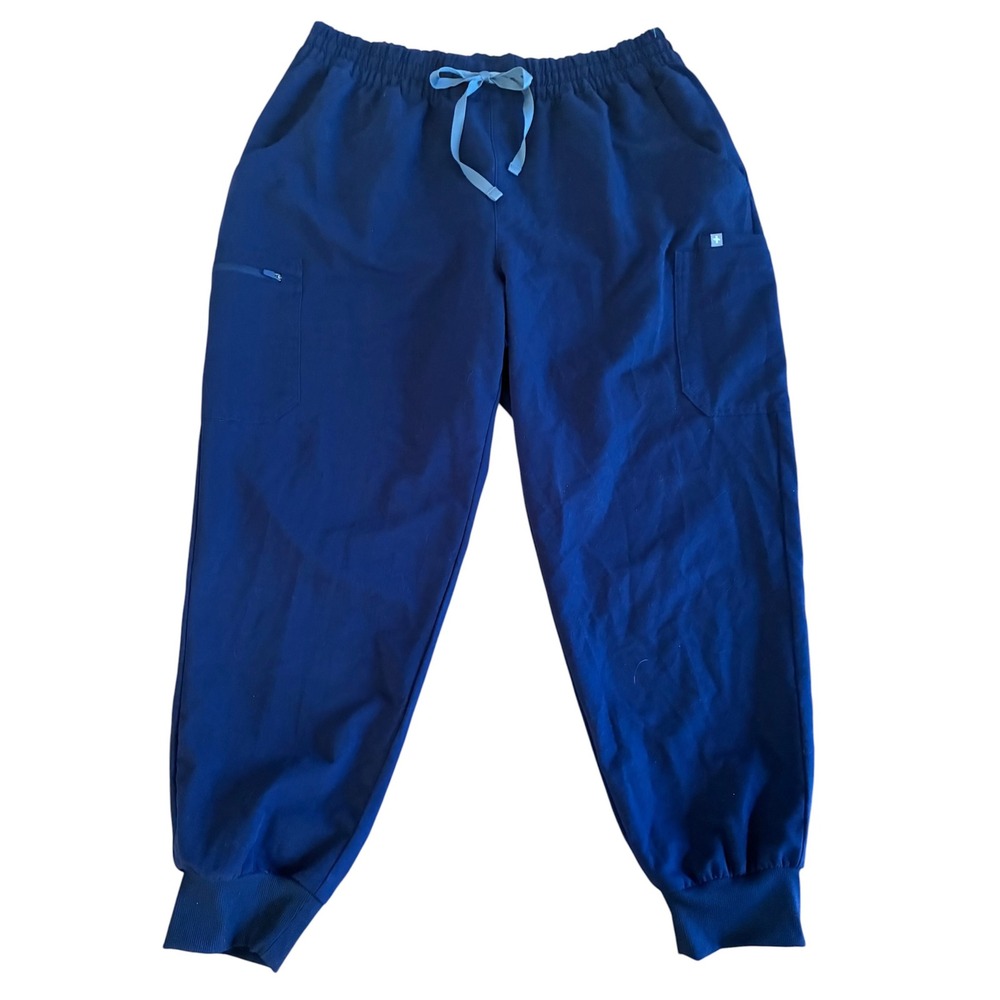 Figs Navy Blue Jogger Scrub Pants Womens 4X Technical Medical Cargo PO#6312